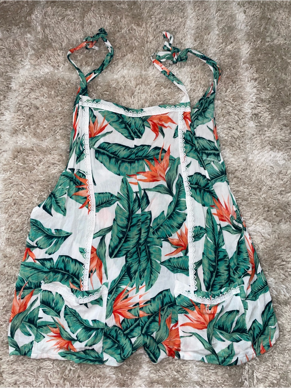 Miken Swim Tropical Romper. Size XL 🌊👒☀️